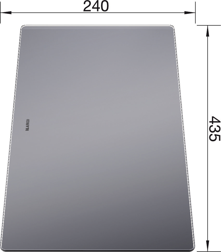 BLANCO Skærebræt glas